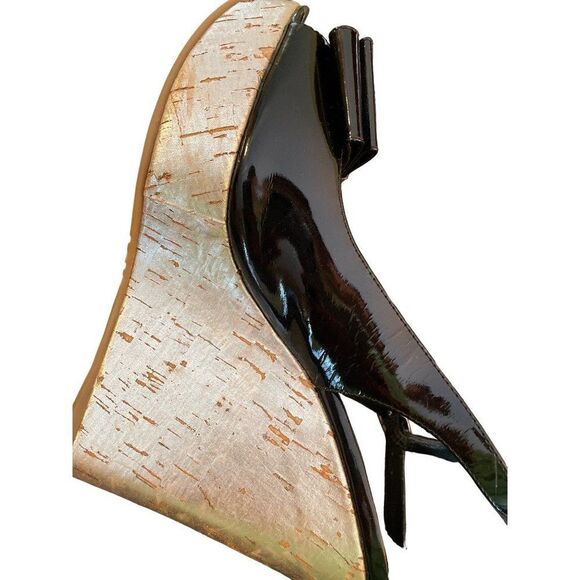 Oh Deer, Valley Style Patent Leather platform shoe 5" high heel size 8 - Picture 7 of 13